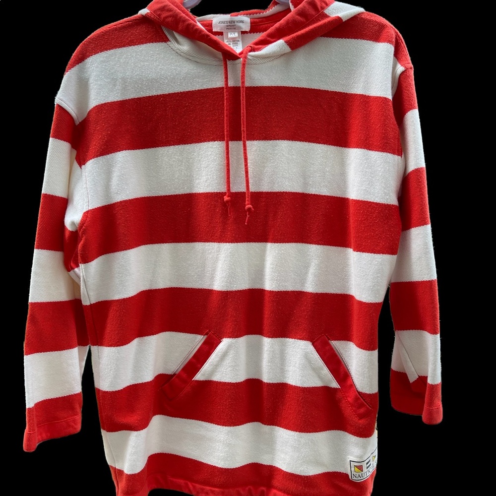 Jones New York Nautical Sport Woven Hoodie